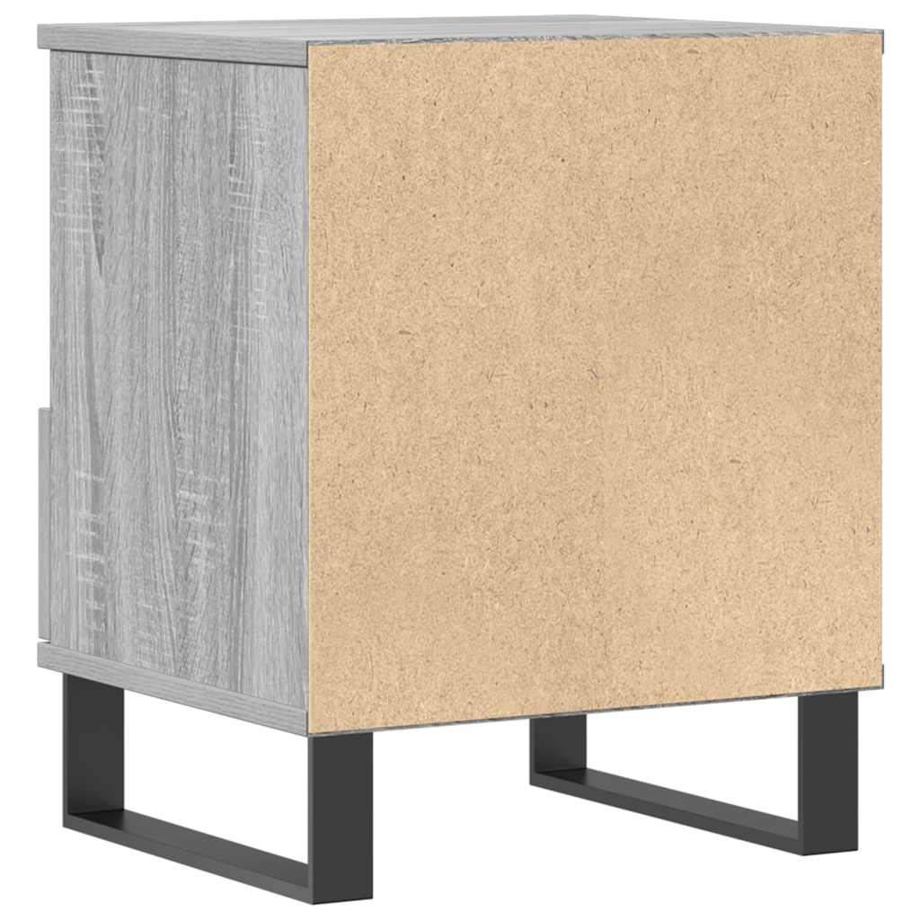 Nachttisch Grau Sonoma 40x35x50 cm Holzwerkstoff